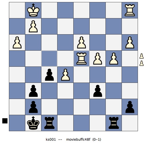 Black to Move Down Two Pawns