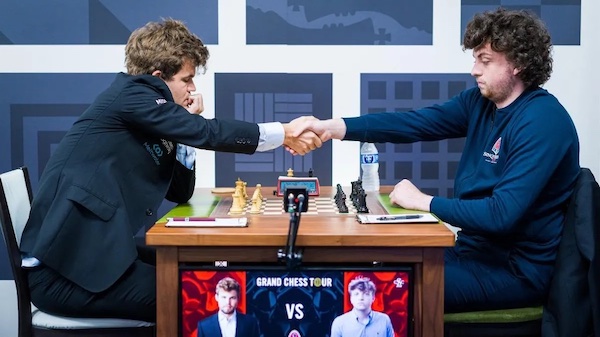 Magnus Carlsen and Hans Niemann