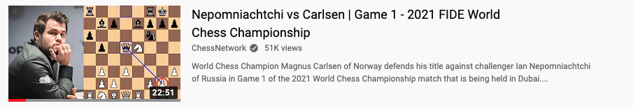 ChessNetwork video analysis of Game 1