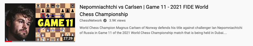 ChessNetwork video analysis of Game 11