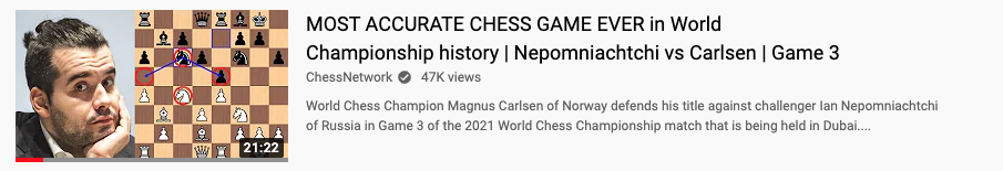 ChessNetwork video analysis of Game 3