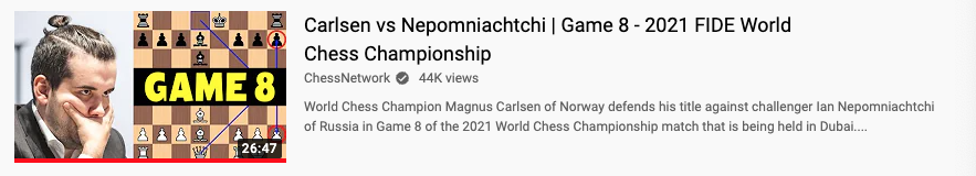 ChessNetwork video analysis of Game 8