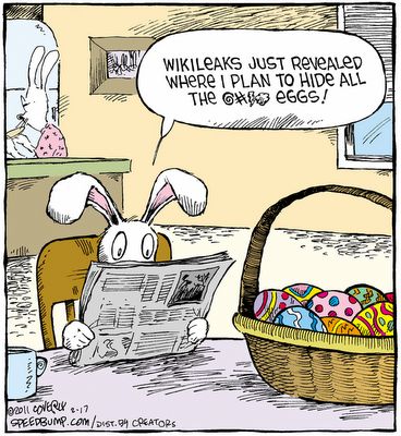 Easter Bunny Wikileaks cartoon
