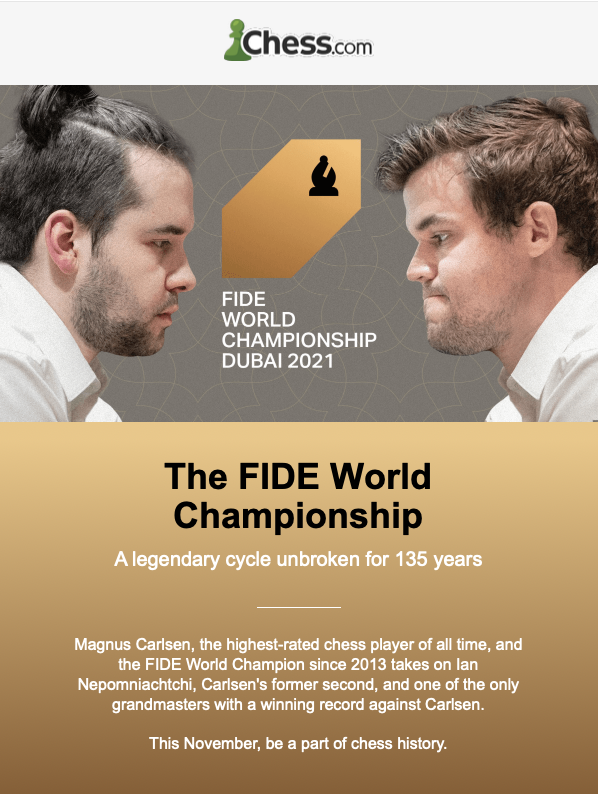FIDE World Championship Nov 2021 announcement