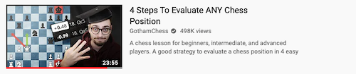 Four Steps To Evaluate Any Chess Position