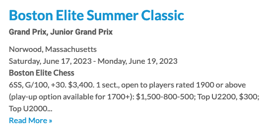 Boston Elite Summer Classic
