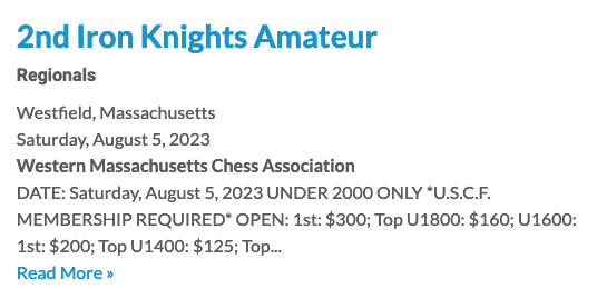 2nd Iron Knights Amateur