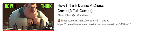 How I Think During A Chess Game