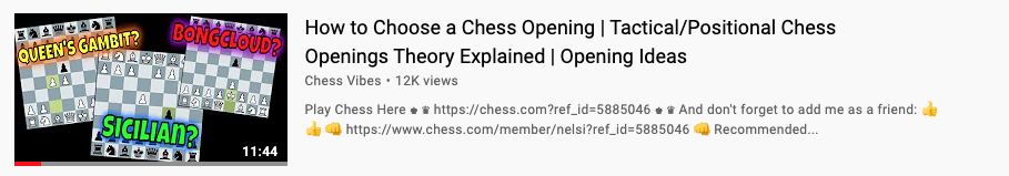 How to Choose a Chess Opening