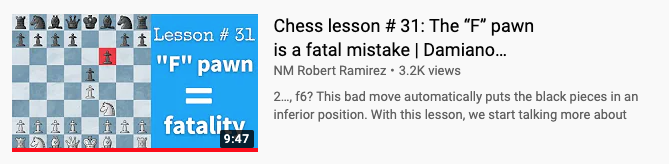 The F-Pawn Mistake