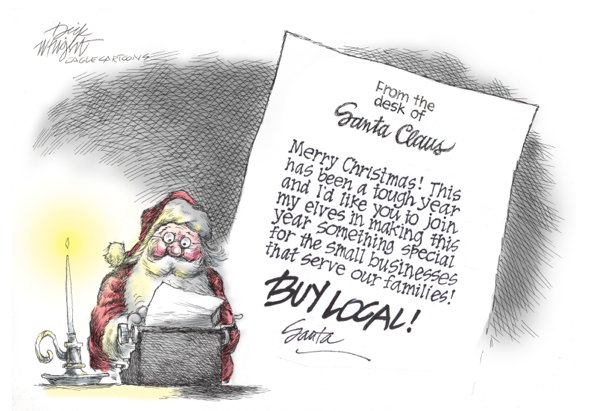Santa advises you to buy local