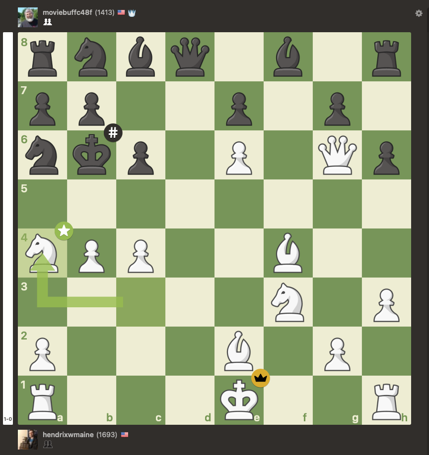 Shellacked in only 18 moves