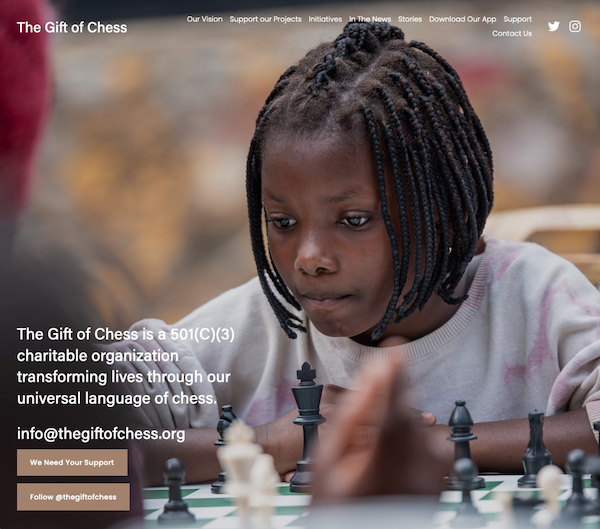 The Gift of Chess helps people learn chess